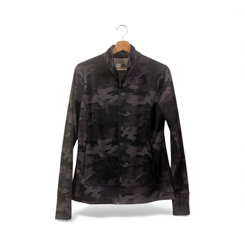 Lolë, Tonal Grey Camo, Full-Zip, Active Jacket, Size M 🩶